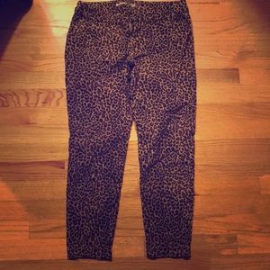 Leopard print pixie pants
